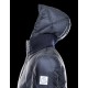 Moncler Zin Ultralight Detachable Hood Svart Dunjacka Wool Nylon Herr 41236575TV